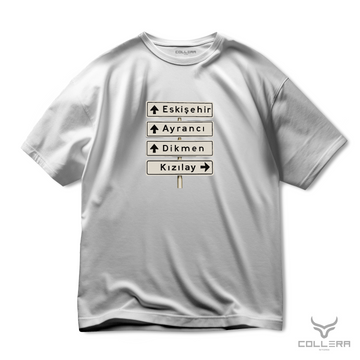 Ankara Kızılay Tabelası - Oversize T-Shirt