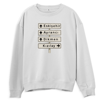 Ankara Kızılay Tabelası - Regular Sweatshirt