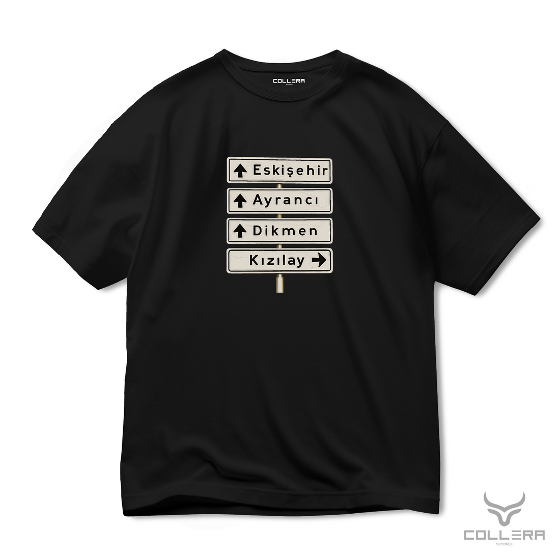 Ankara Kızılay Tabelası - Oversize T-Shirt