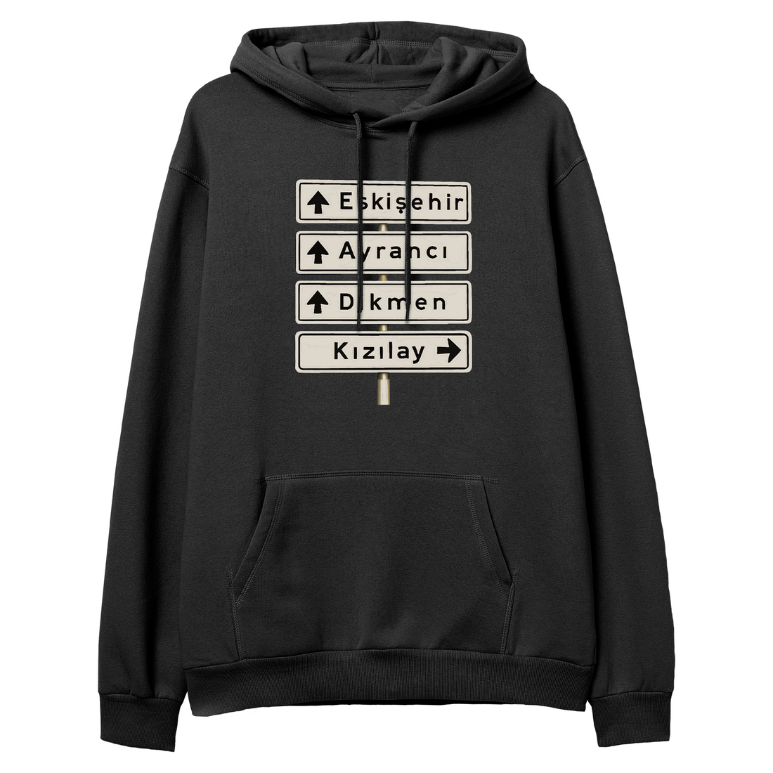 Ankara Kızılay Tabelası - Regular Hoodie